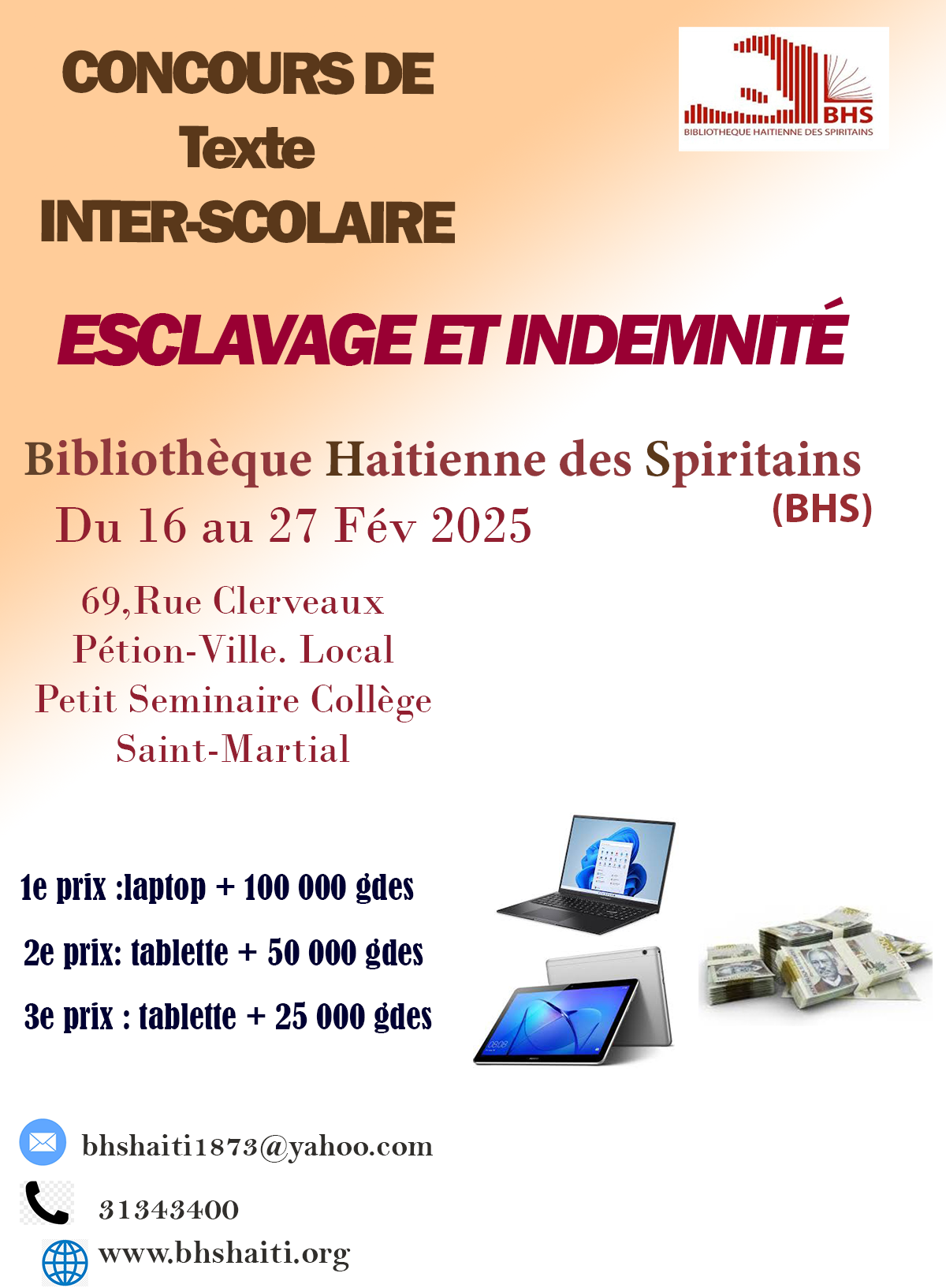  Esclave et Indemnité
